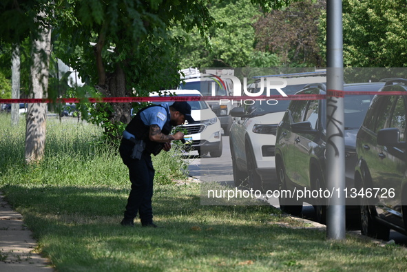 A 40-year-old female victim is being wounded in a shooting in Chicago, Illinois, United States, on June 20, 2024. At approximately 2:40 p.m....