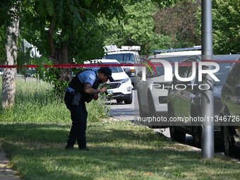 A 40-year-old female victim is being wounded in a shooting in Chicago, Illinois, United States, on June 20, 2024. At approximately 2:40 p.m....