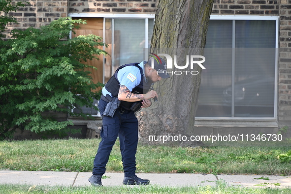 A 40-year-old female victim is being wounded in a shooting in Chicago, Illinois, United States, on June 20, 2024. At approximately 2:40 p.m....