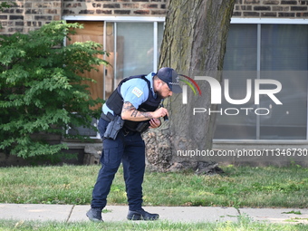 A 40-year-old female victim is being wounded in a shooting in Chicago, Illinois, United States, on June 20, 2024. At approximately 2:40 p.m....