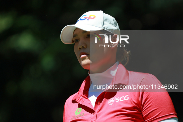 Ariya Jutanugarn of Thailand walks on the second hole during Day One of the KPMG Women's PGA Championship at Sahalee Country Club in Sammami...