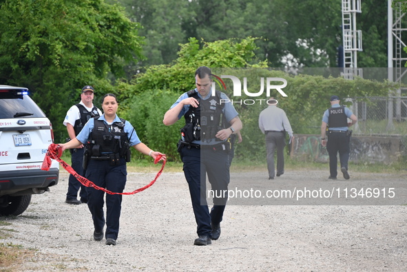 An unidentified male victim is being shot and killed in Chicago, Illinois, United States, on June 20, 2024. At approximately 4:40 p.m., Thur...