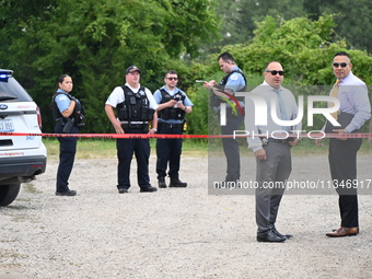 An unidentified male victim is being shot and killed in Chicago, Illinois, United States, on June 20, 2024. At approximately 4:40 p.m., Thur...