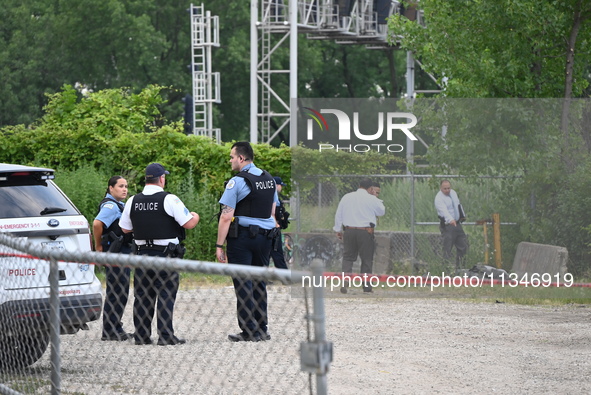 An unidentified male victim is being shot and killed in Chicago, Illinois, United States, on June 20, 2024. At approximately 4:40 p.m., Thur...