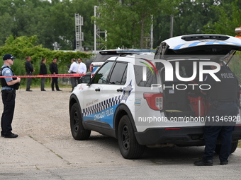 An unidentified male victim is being shot and killed in Chicago, Illinois, United States, on June 20, 2024. At approximately 4:40 p.m., Thur...