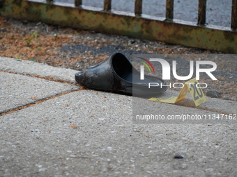 A shoe is being located at the crime scene. Shell casings are being recovered at the crime scene. A 19-year-old male victim is being shot an...