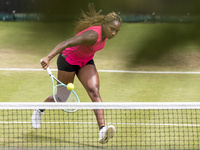 Coco Gauff is training during the ecotrans Ladies Open, a WTA 500 tournament, in Berlin, Germany, on June 21, 2024. (