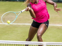 Coco Gauff is training during the ecotrans Ladies Open, a WTA 500 tournament, in Berlin, Germany, on June 21, 2024. (