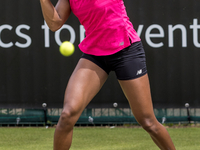 Coco Gauff is training during the ecotrans Ladies Open, a WTA 500 tournament, in Berlin, Germany, on June 21, 2024. (