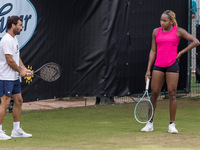 Coco Gauff is training during the ecotrans Ladies Open, a WTA 500 tournament, in Berlin, Germany, on June 21, 2024. (