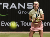 Victoria Azarenka is participating in the ecotrans Ladies Open, a WTA 500 tournament, in Berlin, Germany, on June 21, 2024. (