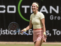 Victoria Azarenka is participating in the ecotrans Ladies Open, a WTA 500 tournament, in Berlin, Germany, on June 21, 2024. (