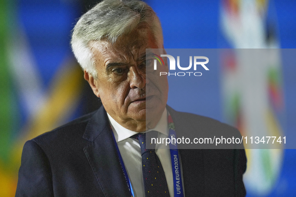 Pedro Rocha FA Spanish president during the UEFA EURO 2024 group stage match between Spain and Italy at Arena AufSchalke on June 20, 2024 in...