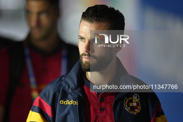 	centre-back of Spain and Real Madrid prior the UEFA EURO 2024 group stage match between Spain and Italy at Arena AufSchalke on June 20, 202...