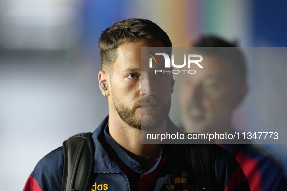 Alex Remiro goalkeeper of Spain and Real Sociedad during the UEFA EURO 2024 group stage match between Spain and Italy at Arena AufSchalke on...