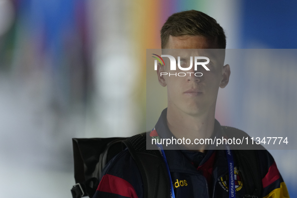 Dani Olmo attacking midfield of Spain and RB Leipzig during the UEFA EURO 2024 group stage match between Spain and Italy at Arena AufSchalke...