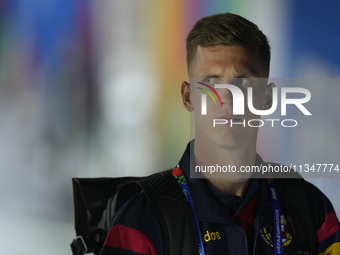 Dani Olmo attacking midfield of Spain and RB Leipzig during the UEFA EURO 2024 group stage match between Spain and Italy at Arena AufSchalke...