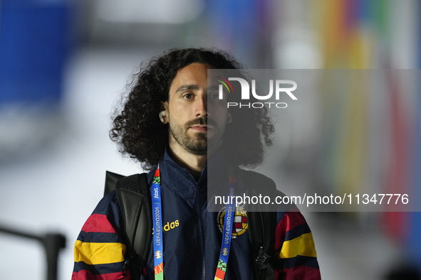 Marc Cucurella left-back of Spain and Chelsea FC prior the UEFA EURO 2024 group stage match between Spain and Italy at Arena AufSchalke on J...