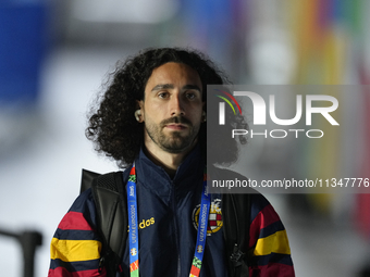 Marc Cucurella left-back of Spain and Chelsea FC prior the UEFA EURO 2024 group stage match between Spain and Italy at Arena AufSchalke on J...