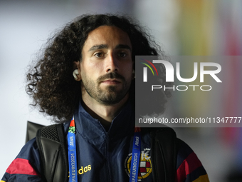 Marc Cucurella left-back of Spain and Chelsea FC prior the UEFA EURO 2024 group stage match between Spain and Italy at Arena AufSchalke on J...