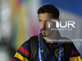 Jesus Navas right-back of Spain and Sevilla FC prior the UEFA EURO 2024 group stage match between Spain and Italy at Arena AufSchalke on Jun...