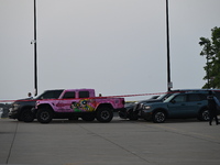 Chicago police are investigating the crime scene, which is leaving two people dead at 31st Street Harbor in Chicago, Illinois, on June 21, 2...