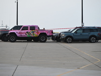 Chicago police are investigating the crime scene, which is leaving two people dead at 31st Street Harbor in Chicago, Illinois, on June 21, 2...