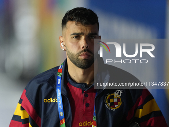 David Raya goalkeeper of Spain and Arsenal FC prior the UEFA EURO 2024 group stage match between Spain and Italy at Arena AufSchalke on June...