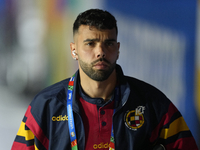 David Raya goalkeeper of Spain and Arsenal FC prior the UEFA EURO 2024 group stage match between Spain and Italy at Arena AufSchalke on June...