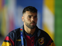 David Raya goalkeeper of Spain and Arsenal FC prior the UEFA EURO 2024 group stage match between Spain and Italy at Arena AufSchalke on June...