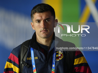 Dani Vivian centre-back of Spain and Athletic Club Bilbao prior the UEFA EURO 2024 group stage match between Spain and Italy at Arena AufSch...