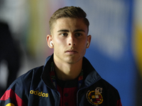 Fermin Lopez central midfield of Spain and FC Barcelona prior the UEFA EURO 2024 group stage match between Spain and Italy at Arena AufSchal...