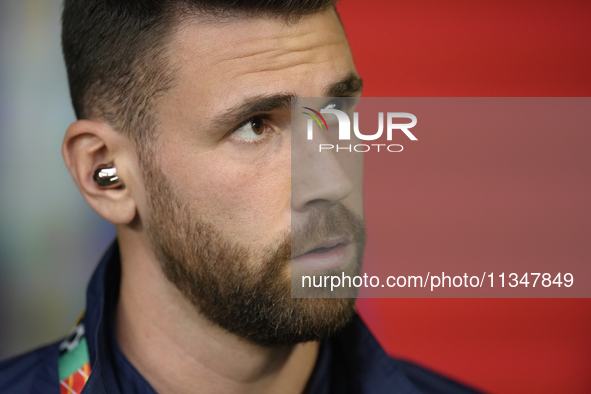 Unai Simon goalkeeper Athletic Club Bilbao during the UEFA EURO 2024 group stage match between Spain and Italy at Arena AufSchalke on June 2...