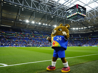 The official mascot for UEFA EURO 2024 Albart during the UEFA EURO 2024 group stage match between Spain and Italy at Arena AufSchalke on Jun...