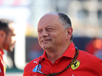 Frederic Vasseur is managing the Scuderia Ferrari HP team during the Formula 1 Aramco Spanish Grand Prix, held at the Barcelona Catalunya ci...