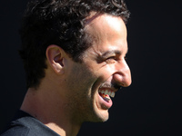 Daniel Ricciardo, from Visa Cash App RB Formula One Team, is arriving at the Barcelona Catalunya circuit, in Barcelona, Spain, on June 21, 2...