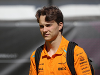 Oscar Piastri, from McLaren Formula 1 Team, is arriving at the Barcelona Catalunya circuit, in Barcelona, Spain, on June 21, 2024. (