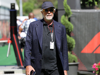 Flavio Briatore is arriving at the Barcelona Catalunya circuit, in Barcelona, Spain, on June 21, 2024. (