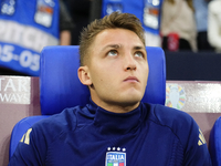 Mateo Retegui centre-forward of Italy and Genoa CFC during the UEFA EURO 2024 group stage match between Spain and Italy at Arena AufSchalke...