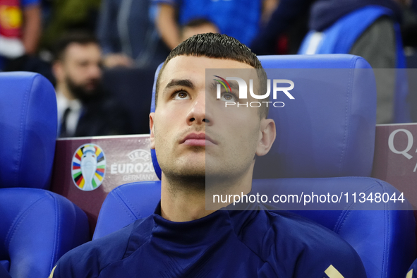 Alessandro Buongiorno centre-back of Italy and Torino FC during the UEFA EURO 2024 group stage match between Spain and Italy at Arena AufSch...