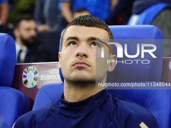 Alessandro Buongiorno centre-back of Italy and Torino FC during the UEFA EURO 2024 group stage match between Spain and Italy at Arena AufSch...