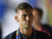 Fabian Ruiz central midfield of Spain and Paris Saint-Germain  prior the UEFA EURO 2024 group stage match between Spain and Italy at Arena A...