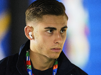 Fermin Lopez central midfield of Spain and FC Barcelona prior the UEFA EURO 2024 group stage match between Spain and Italy at Arena AufSchal...