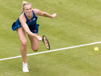 Katerina Siniakova is participating in the ecotrans Ladies Open, a WTA 500 tournament, in Berlin, Germany, on June 21, 2024. (