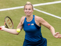 Katerina Siniakova is participating in the ecotrans Ladies Open, a WTA 500 tournament, in Berlin, Germany, on June 21, 2024. (