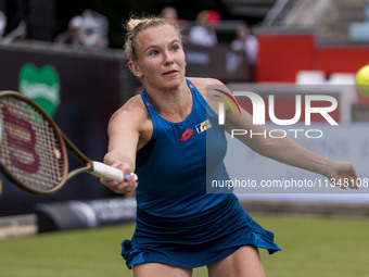 Katerina Siniakova is participating in the ecotrans Ladies Open, a WTA 500 tournament, in Berlin, Germany, on June 21, 2024. (