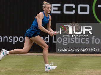 Katerina Siniakova is participating in the ecotrans Ladies Open, a WTA 500 tournament, in Berlin, Germany, on June 21, 2024. (