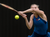 Katerina Siniakova is participating in the ecotrans Ladies Open, a WTA 500 tournament, in Berlin, Germany, on June 21, 2024. (