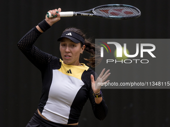 Jessica Pegula is participating in the ecotrans Ladies Open, WTA 500 tournament in Berlin, Germany, on June 21, 2024. (