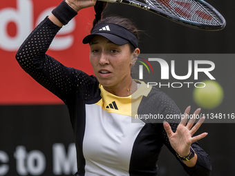 Jessica Pegula is participating in the ecotrans Ladies Open, WTA 500 tournament in Berlin, Germany, on June 21, 2024. (